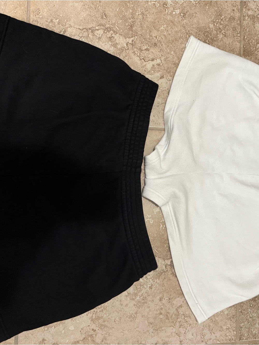 Darc Sport White Tribal & Black Heart Athletic Shorts Duo - Picture 2 of 3